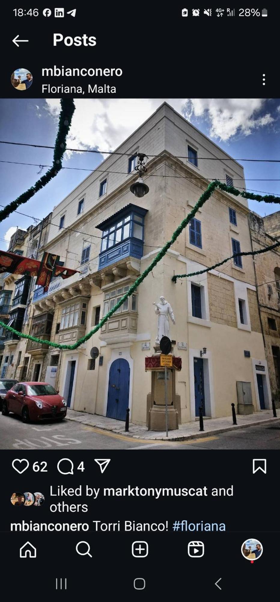 No 60, 3Rd Floor, Centrally Located, Fully Equipped Studio Apt Floriana Exterior foto